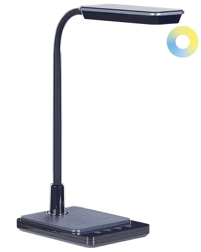 Lámpara LED de escritorio CENTAURUS con regulador de intensidad Metal Negro