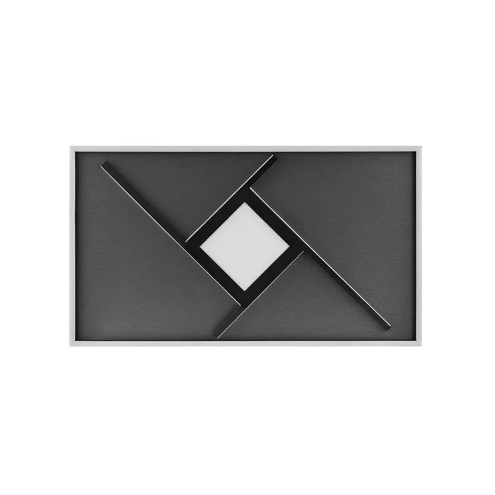 Lámpara LED de techo Hardy, longitud 71 cm, negro mate, metal/tejido