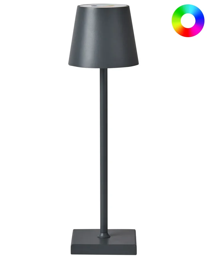 Lámpara LED inalámbrica de mesa VALIRA Metal Gris oscuro