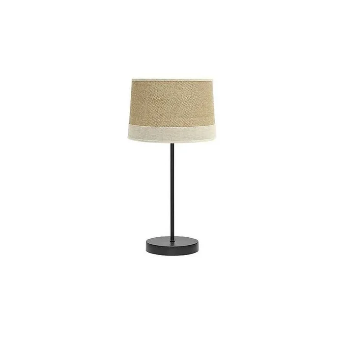 lampara sobremesa metal color beige serie tietar 22cm