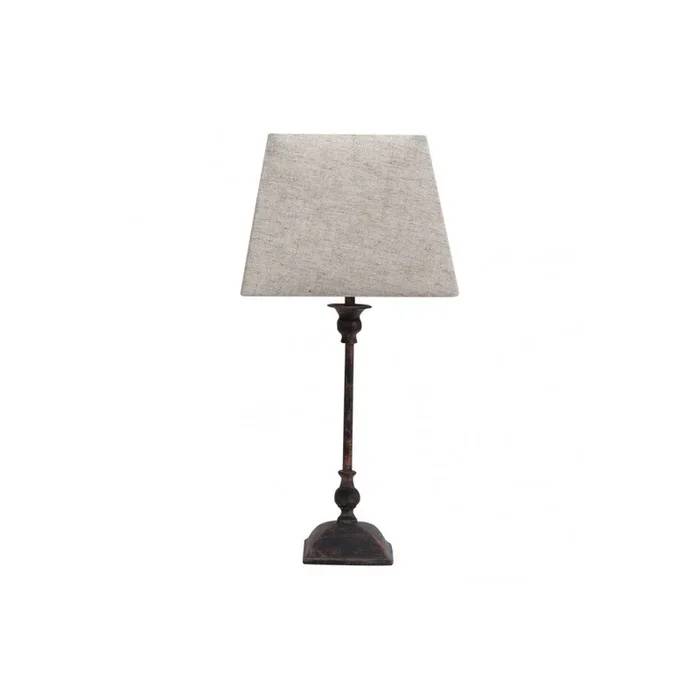 lampara sobremesa metal color marron serie percasol 25cm