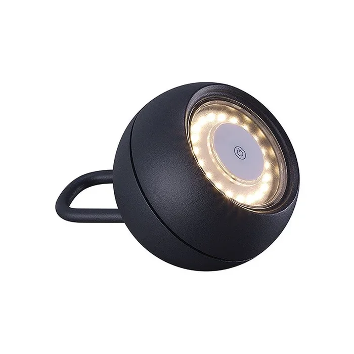 lampara sobremesa metal color negro serie kika 10.2cm