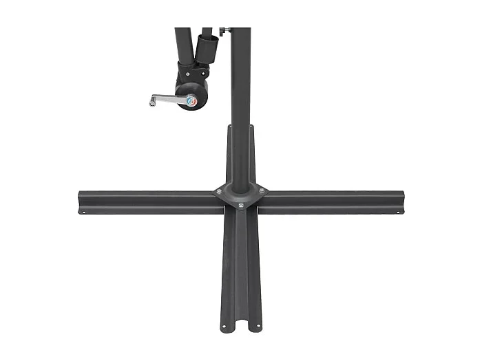 Lapua Sombrilla colgante con palo de aluminio burdeos 3 m