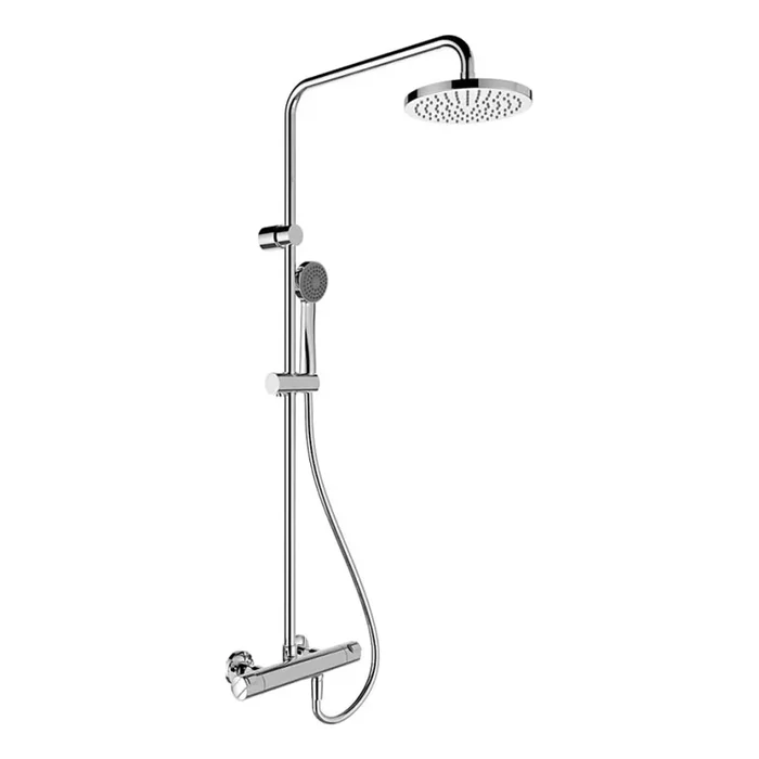 LAUFEN HF500957100600 – Juego de ducha con grifo termostático CITYPRO cromo brillante