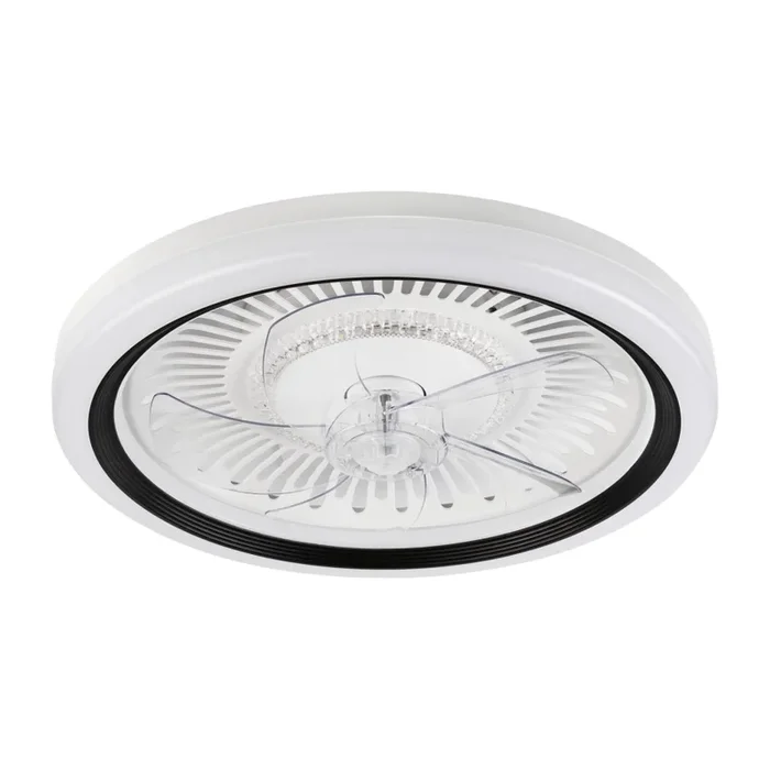 LED Plafón regulable con ventilador GEMMA LED/37W/230V blanco + control remoto