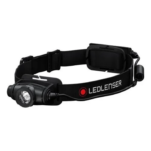 Ledlenser H5R CORE – linterna frontal recargable LED regulable/1800 mAh IP67 500 lm 50 h negra