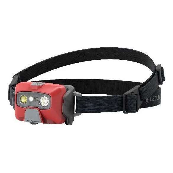 Ledlenser HF6R Core – Frontal recargable LED regulable, 2000 mAh, IP68, 800 lm, 60 h, roja