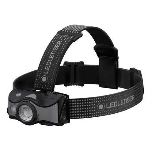 Ledlenser MH7 – linterna frontal recargable LED regulable, 1550 mAh, IP54, 600 lm, 40 h, negro/gris