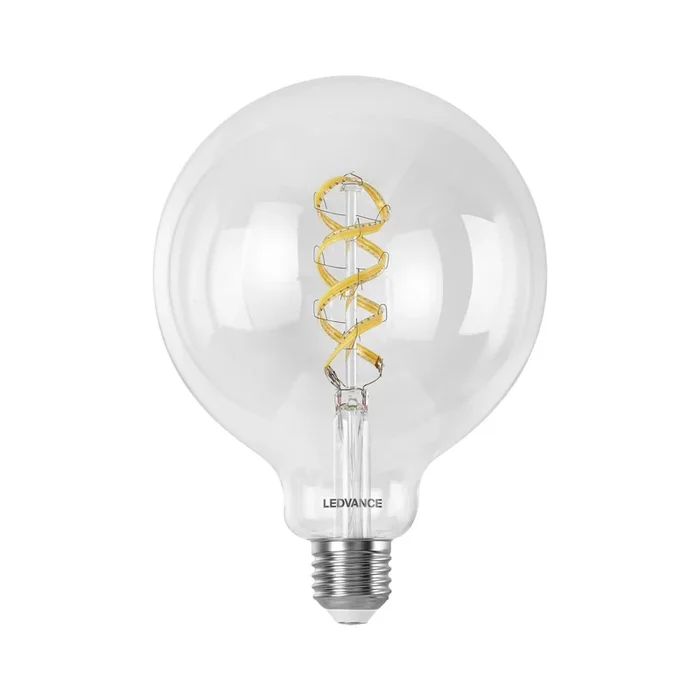 LEDVANCE SMART+ WiFi E27 4,8W transparente G125 RGB CCT