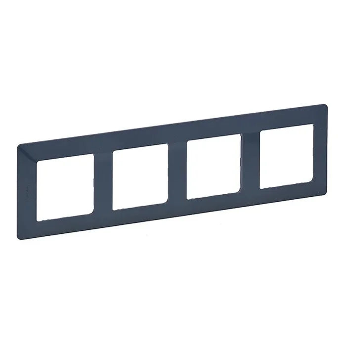 Legrand 754094 – Marco para interruptores VALENA LIFE 4P cian