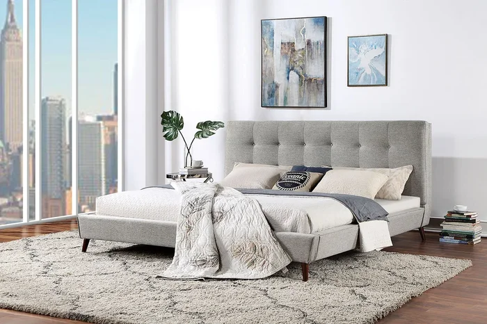 Leomin Gray Queen Bed