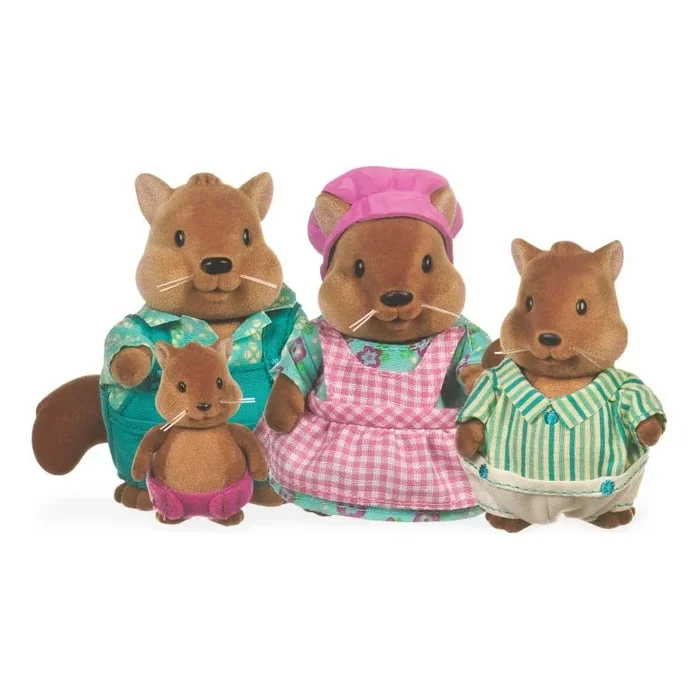 Li’l Woodzeez – Set de figuras BUSTLEBERRY familia de ardillas