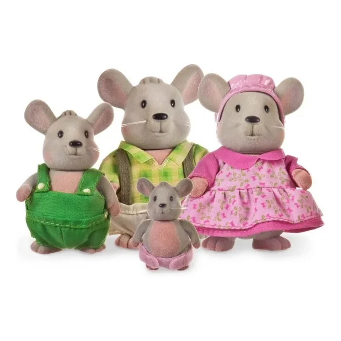 Li’l Woodzeez – Set de figuras HANDYDANDY Familia de ratones