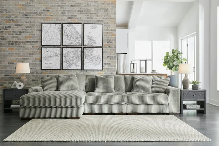 Lindyn Fog 3-Piece Modular Sectional with Left Arm Facing Chaise