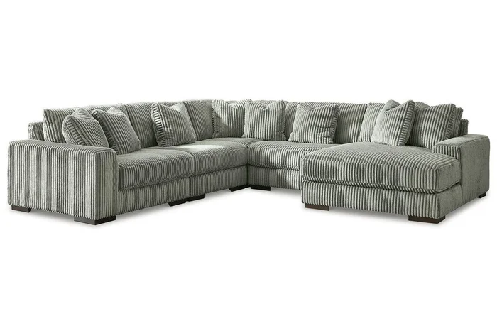 Lindyn Fog 5-Piece Right Arm Facing (RAF) Modular Chaise Sectional