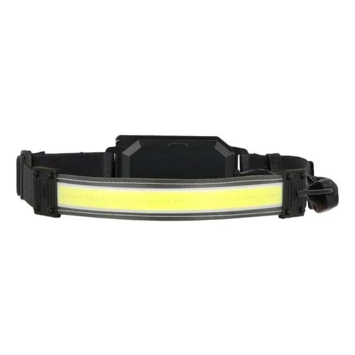 Linterna frontal recargable LED 2 LEDs / 5 V, 180 lm, 900 mAh, negra