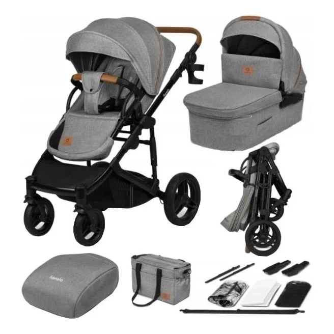 Lionelo – Cochecito combinable 2 en 1 MARI TOUR Grey Stone