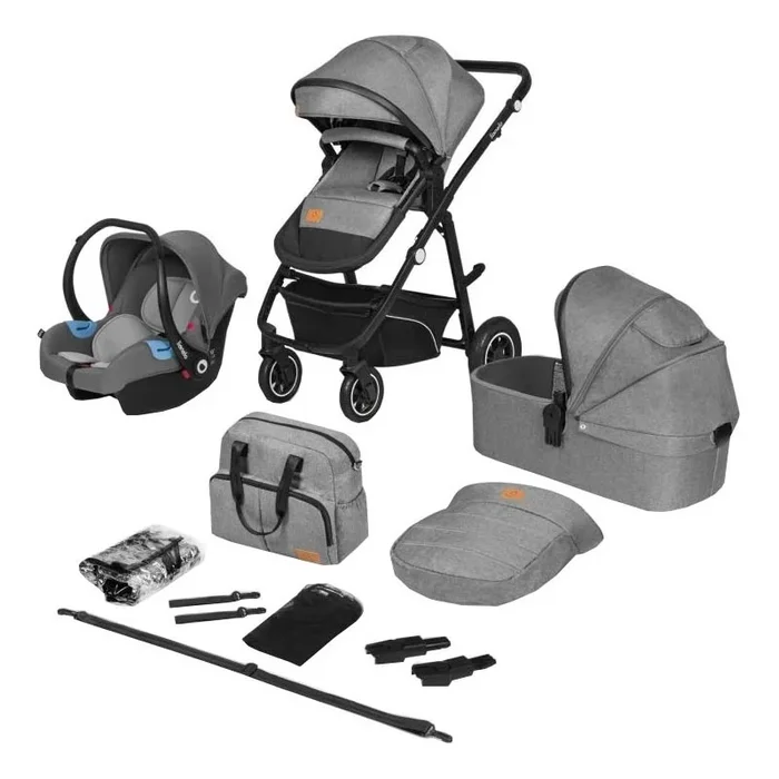 Lionelo – Cochecito combinado 3 en 1 BIANKA Grey Stone