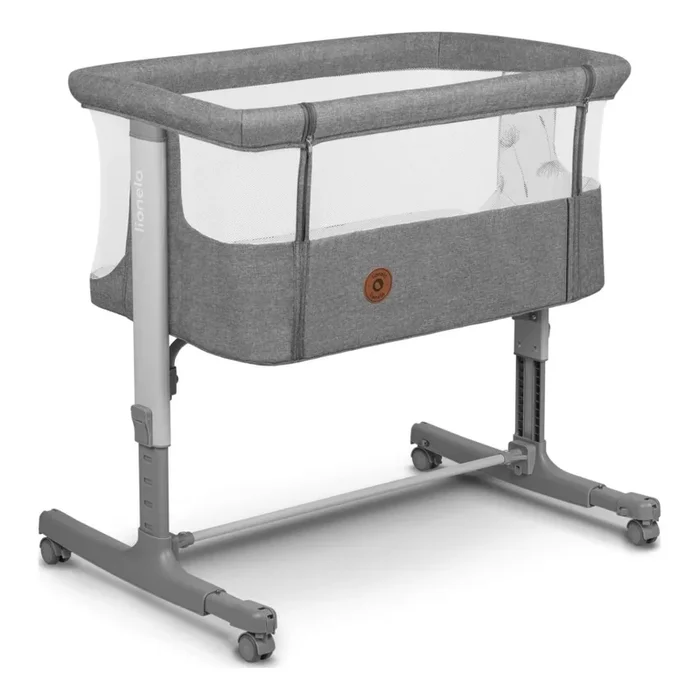 Lionelo – Cuna para bebé 3en1 AURORA gris oscuro