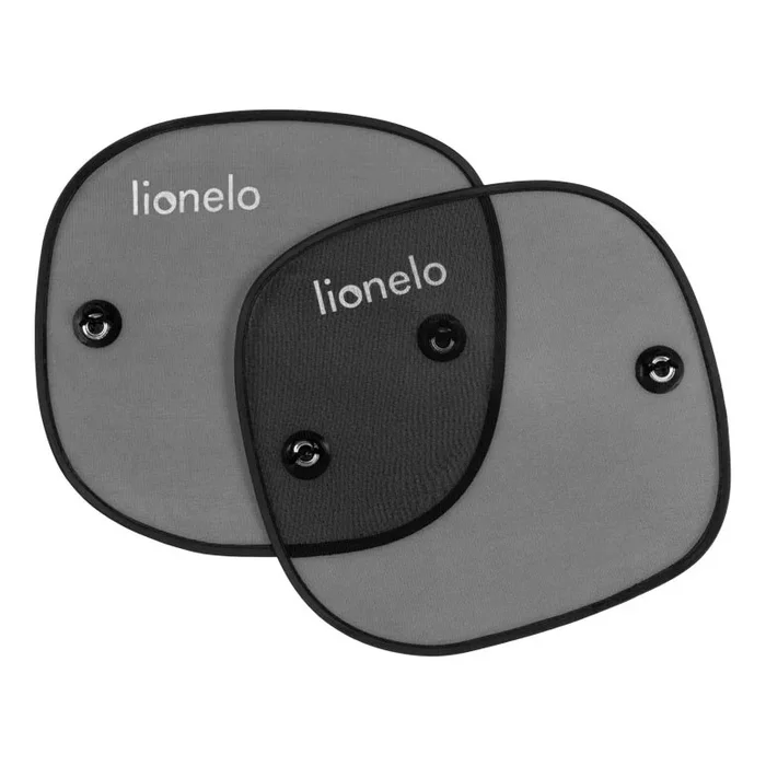 Lionelo – Parasol solar con ventosa SUNSHADE, 2 unidades, negro