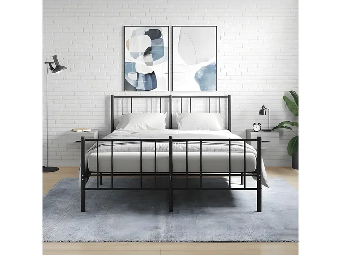 Lote de 2 Mesitas de noche de pared color gris Sonoma 35x35x20 cm ES55107