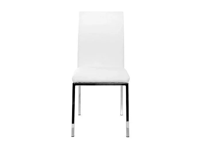Lote de 2 sillas diseño poliuretano blanco SIMEA