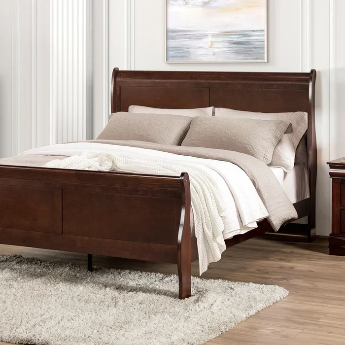 Louis Philippe Dark Cherry Full Bed