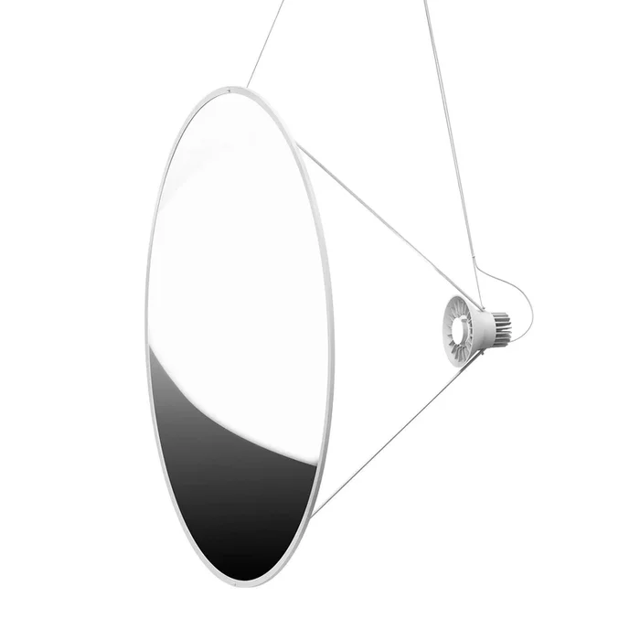 Luceplan Amisol lámpara colgante LED Ø 110cm plata