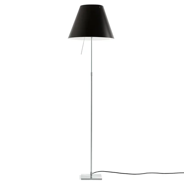 Luceplan Costanza de pie D13t aluminio/negro