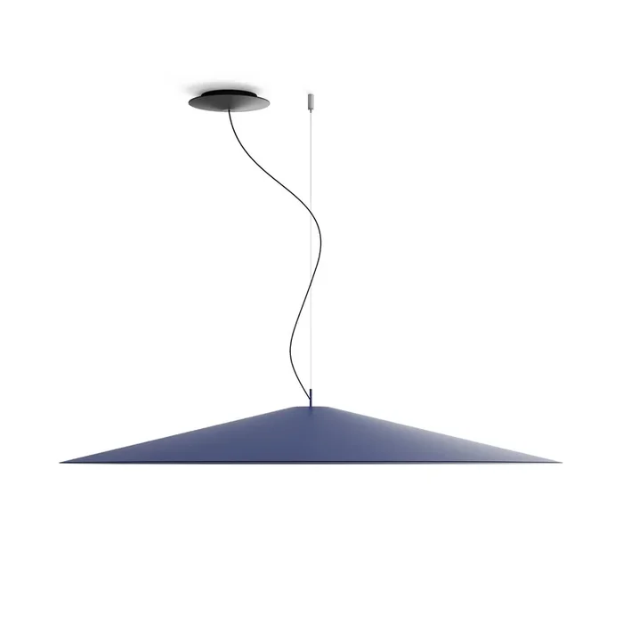 Luceplan Koinè Lámpara colgante LED 927 Ø110cm azul