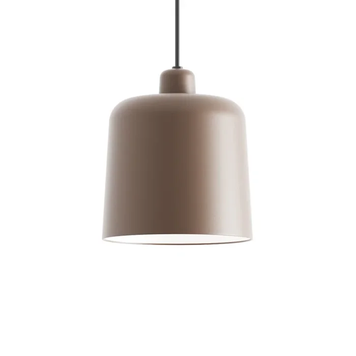 Luceplan Zile lámpara colgante rojo ladrillo mate, Ø 20 cm