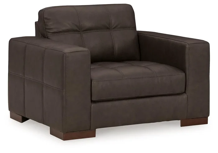 Luigi Thunder Oversized Leather Chair