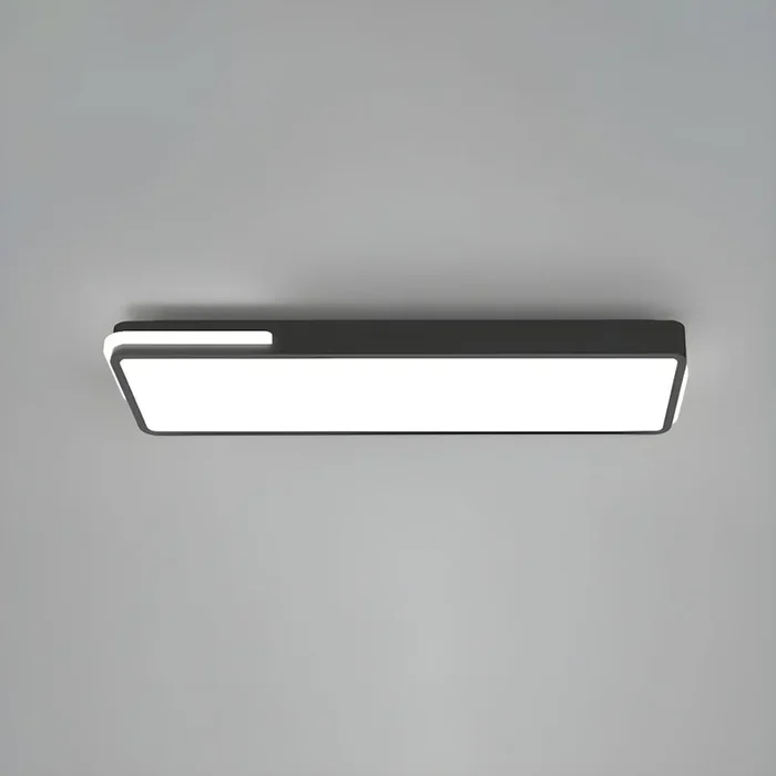 Luminaria de Techo Rectangular en Negro LED Luz de Techo Acrílica Minimalista para Pasillo – 220 A 240 V Negro 40,64 cm