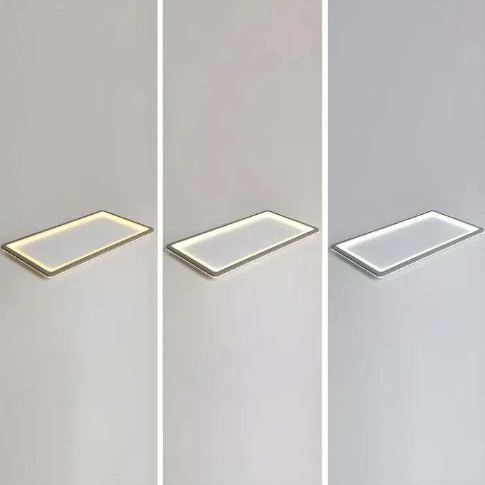 Luz de Techo Moderna en Gris Oscuro Iluminación de Techo LED Metálica para Sala de Descanso – 110 A 120 V Gris oscuro 90,17 cm Tercer Gear