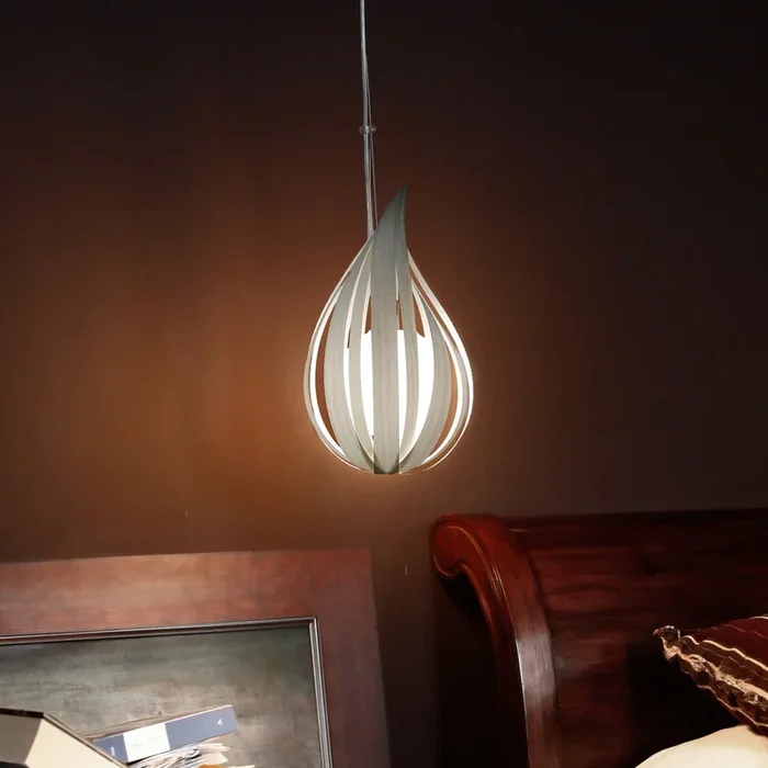 LZF Raindrop medium lámpara colgante, marfil