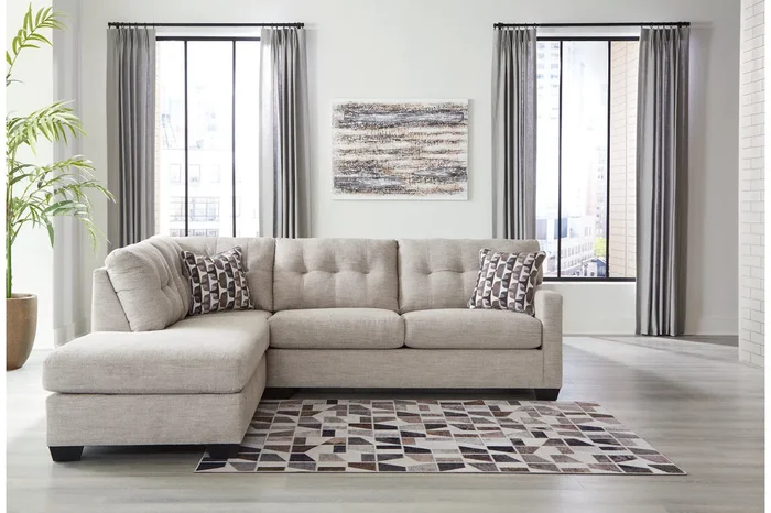 Mahoney Pebble 2-Piece Left Arm Facing Chaise Sectional