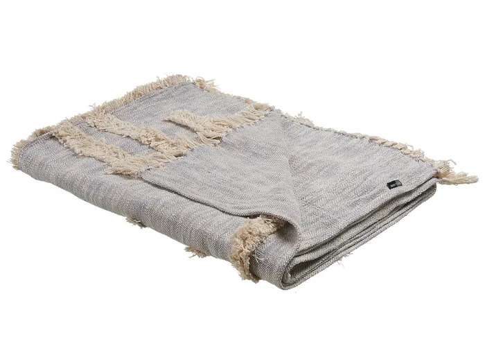 Manta HOSPET Algodón 130 x 180 cm Gris