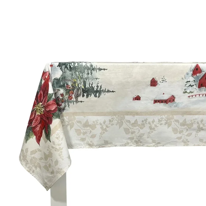 MANTEL DE NAVIDAD CHAMONIX 150×200 cm