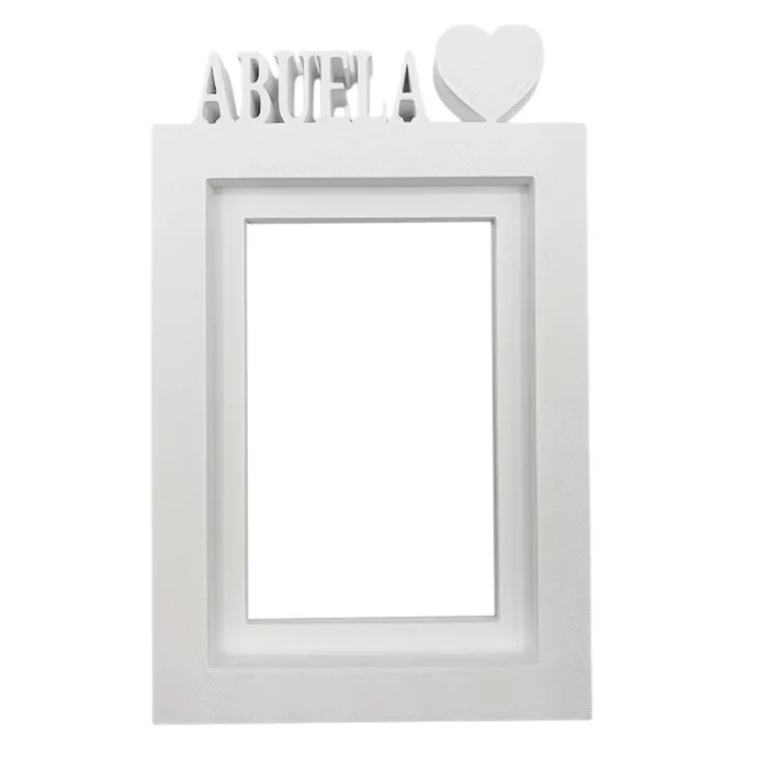 Marco de Fotos de Mesa o Pared / Modelo ‘‘ABUELA‘‘ / Tamaño del marco 24,5×17,5cm para Fotos de 13x18cm / Color blanco