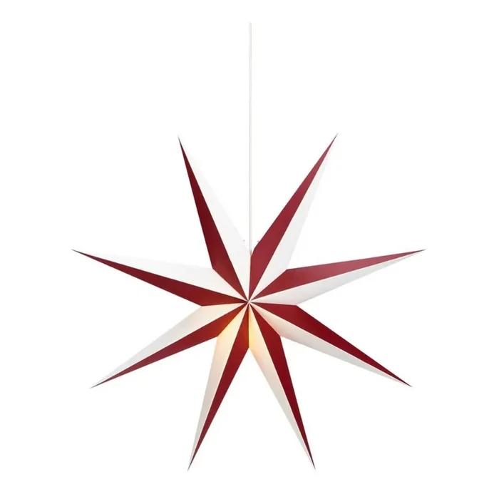 Markslöjd 704523 – Decoración de navidad ALVA 1xE14/25W/230V rojo/blanco 75 cm