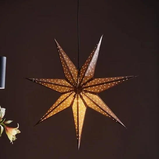 Markslöjd 705792 – Decoración de Navidad GLITTER 1xE14/25W/230V diámetro 75 cm bronce