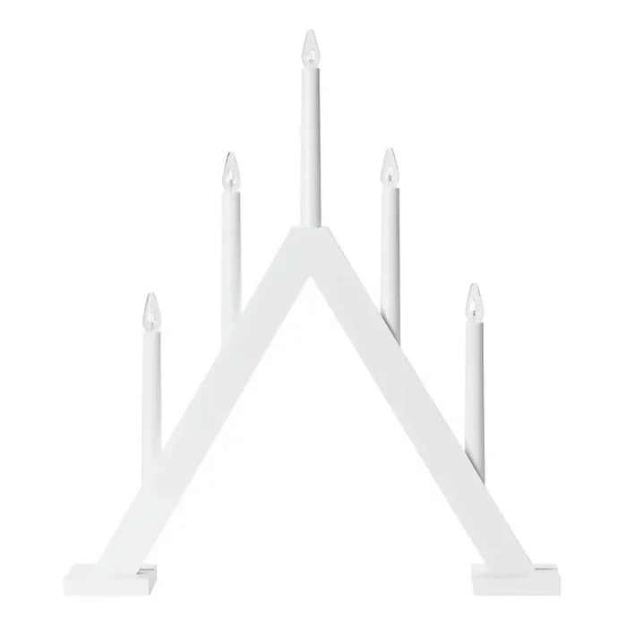 Markslöjd 706222 – Candelabro navideño ARIELE 5xE10/3W/230V pino/blanco