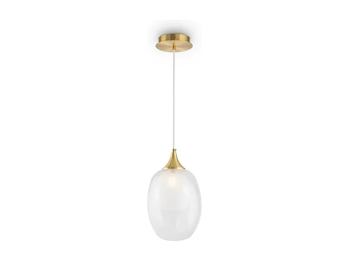 Maytoni Aura Plafón colgante Globe moderno Latón E14