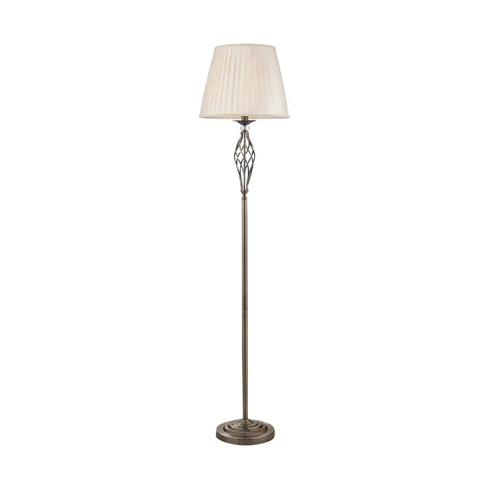 Maytoni Grace lámpara de pie 1 luz latón/beige