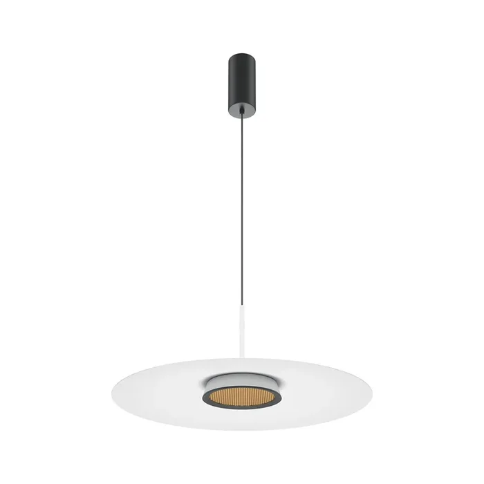 Maytoni lámpara colgante LED El, Ø 50 cm, blanco, aluminio