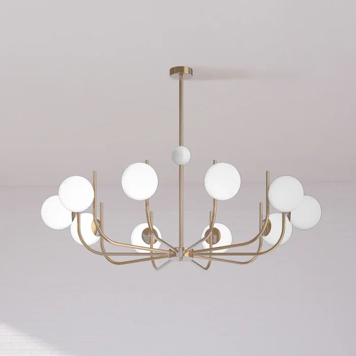 Maytoni lámpara colgante Rendez-vous color latón Ø 116 cm 10 luces