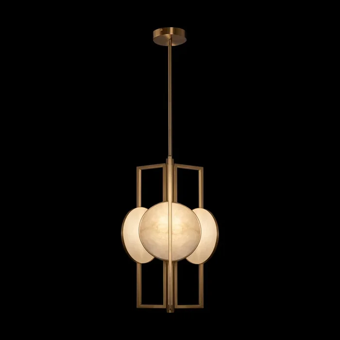 Maytoni Marmo lámpara colgante en oro, 3 luces
