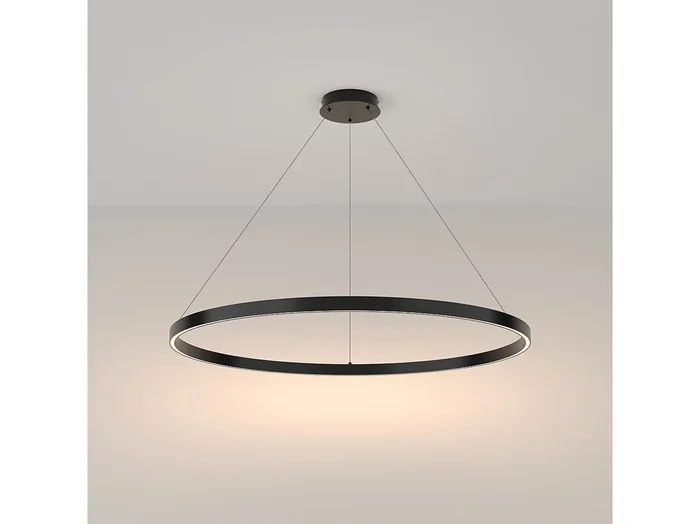 Maytoni Rim Lámpara de Techo Colgante LED Integrada Moderna Negra, 100cm, 3000K
