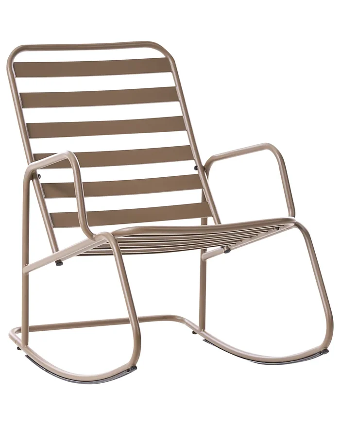 Mecedora de jardín TURI Metal Gris pardo