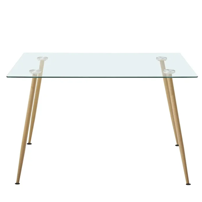 Mesa Comedor Cristal Asper Estilo Nórdico 120×170 cm